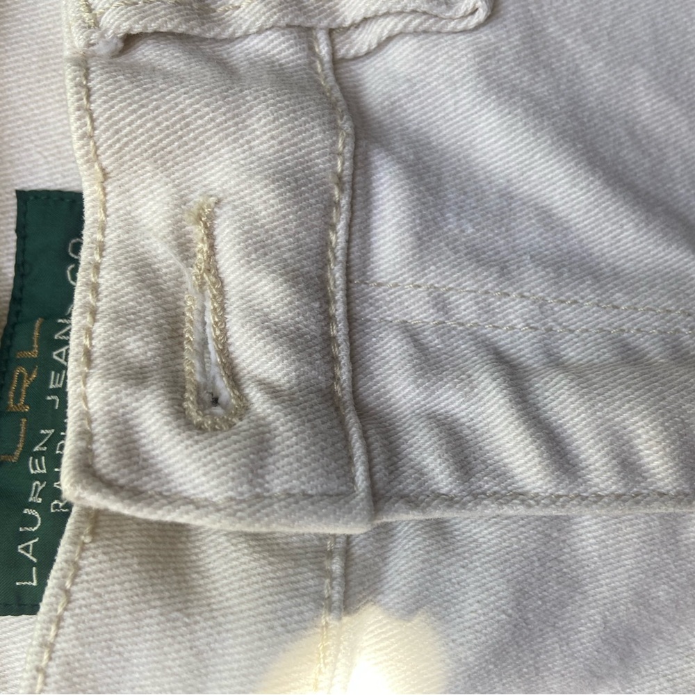 Lauren Jeans Co. White Denim Pants